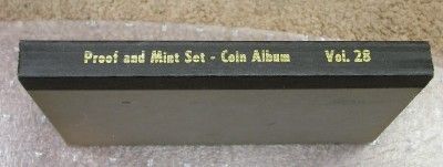 LIBRARY OF COINS PROOF AND MINT SET COIN ALBUM VOL 28 ID#O865  
