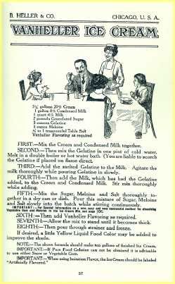 Hellers Commercial Ice Cream Recipes Guide   1918 on CD  