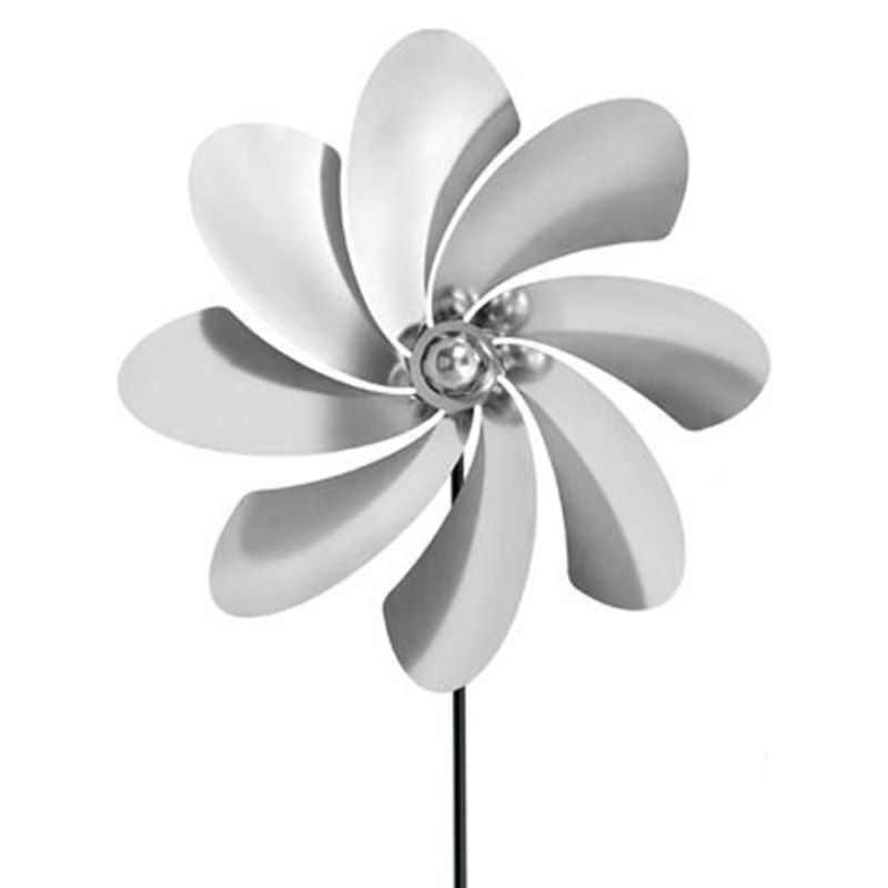 Blomus Viento Stainless Steel Garden Yard 8 Pinwheel  