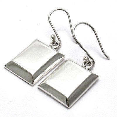 Sterling Silver Engravable Hook Earrings A10806  