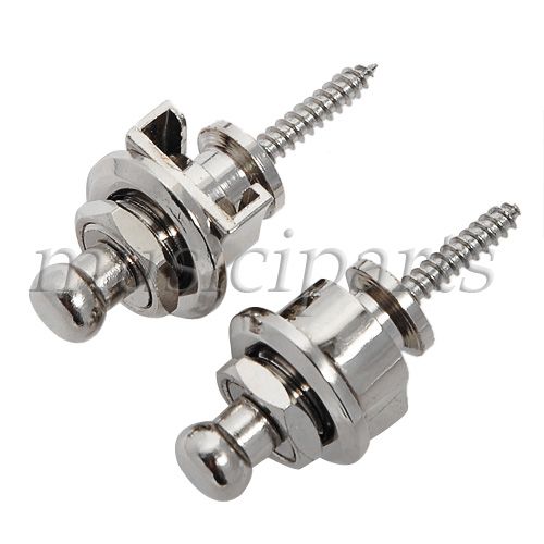 Strap Lock Pins For Strat Tele Body Custom Chrome  