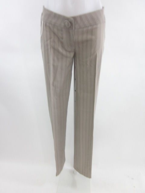 NEW LOUIS VERDAD Beige Wool Pinstripe Trousers Pants 0  