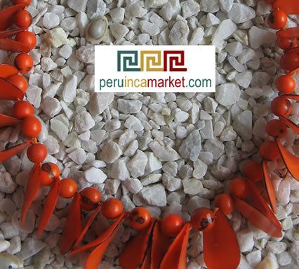 NECKLACE  RAINFOREST seeds TAGUA & ASAI from Peru  