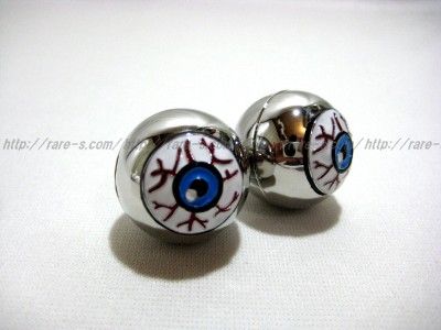 AMBUSH EYE GOT BALLZ RING SKULL AMB BONES SILVER M  