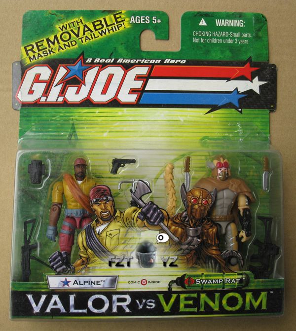 GI Joe VALOR vs VENOM ALPINE & SWAMP RAT Figure  