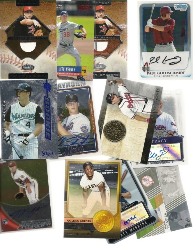 BASEBALL COLLECTION GAME USED LOT AUTO PATCH JERSEY 1/1 AUTOGRAPH 