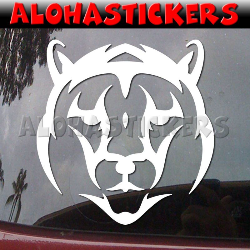 TRIBAL TIGER HEAD Vinyl Decal Car Window Sticker T87  