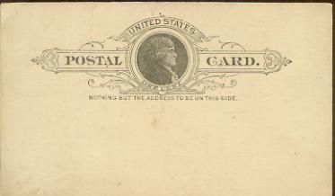 1c Postal Card Atchison Sash Door Co Kansas c1885  