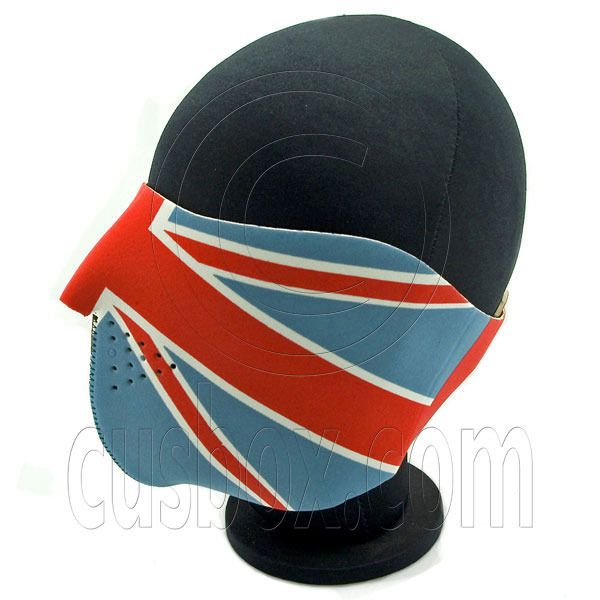 UK Flag Union Jack Neoprene Half Face Mask Motorcycles  