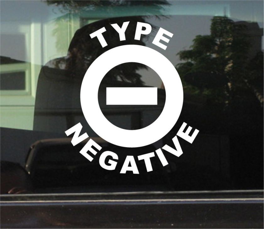 TYPE O NEGATIVE VINYL DECAL / STICKER  