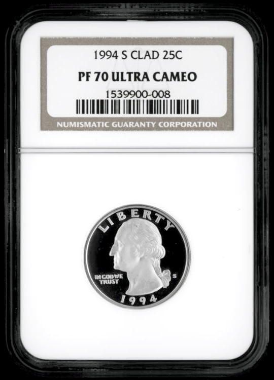 NGC PF70 UC 1994 S CLAD WASHINGTON QUARTER PF 70  