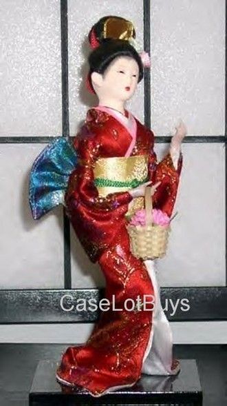 ORIENTAL JAPANESE/CHINESE GEISHA DOLL W/STAND #8  