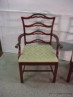 16269Solid Mahogany Set of 6 Chairs  