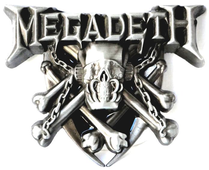 MEGADETH THRASH METAL MUSIC BAND BELT BUCKLE  