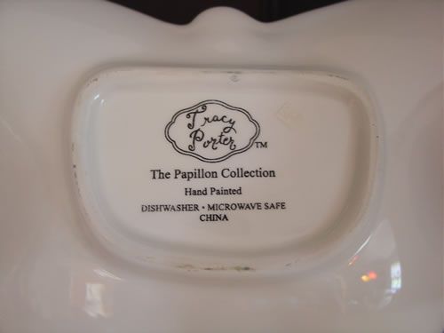 Tracy Porter Butterfly Dish Plate Papillion Collection  