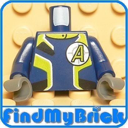 B015A Lego Agents Uniform Male Torso GH   Dark Blue NEW  