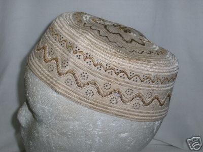 Islamic Praying Hat Muslim Topi Kufi Sufi # T27  