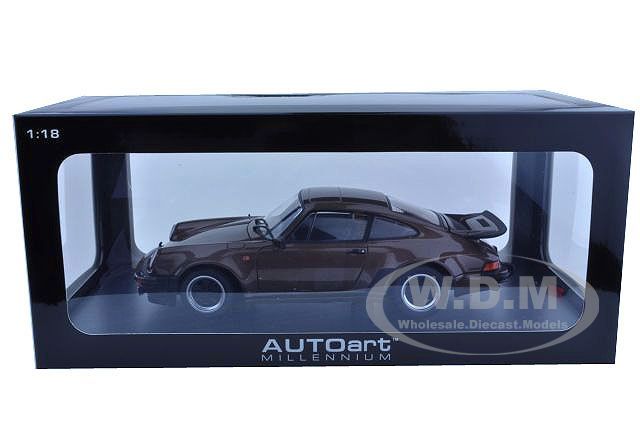 Brand new 118 scale diecast model of Porsche 911 3.0 Turbo Brown 