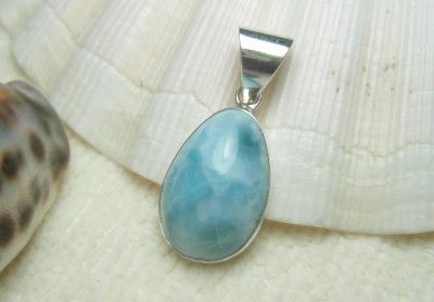 Larimar Pendant in Silver.925 Nice Pattern  