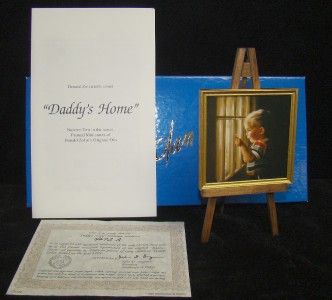 ZOLAN FRAMED MINIATURES 2.25 X 2.25 DADDYS HOME  