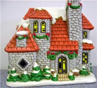 Lefton Colonial Village   Stone House 1987 #07340 NEW  