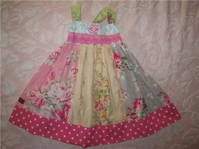 Custom Girls Reverse Knot Dress 18 M 2T Hair Clip Made w Matilda Jane 