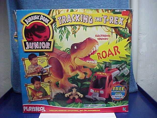 JURASSIC PARK TRACKING THE TREX PLAYSET MIP PLAYSKOOL  