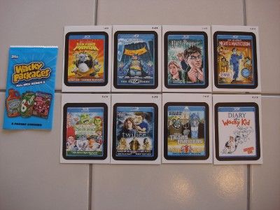 2011 Wacky Packages ANS 8 GO TO THE MOVIES INSERT SET 8  