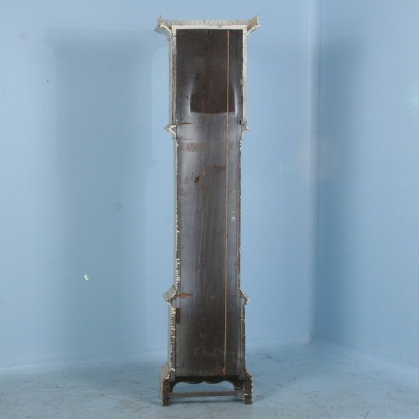 Antique Beautiful White Swedish Grandfather Clock c.1780 Commanding 