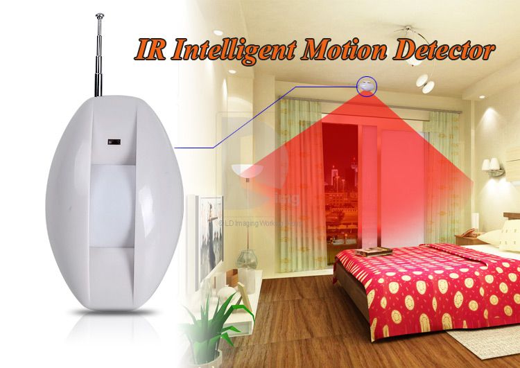 Wireless Infrared Motion Sensor Alarm IR Detector Safety Security 