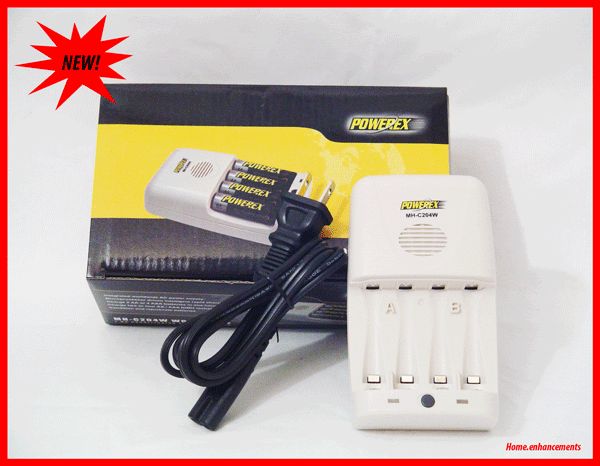 MAHA POWEREX BATTERY CHARGER MH C204W AA or AAA.NEW.204  