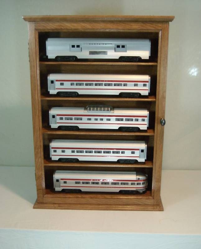 Lionel O Gauge 18 Display Cabinet Case 5 Shelf Cherry  