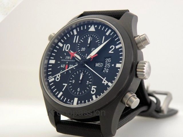 IWC Pilots Double Chronograph TOP GUN Edition New   