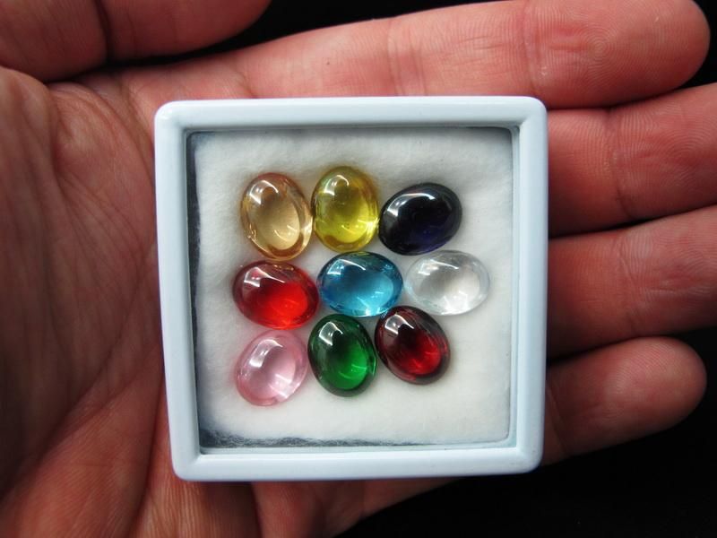   NAGA EYE VARIOUS COLORS OVAL SHAPE GEMS Thai POWERFUL BLESSING Amulet