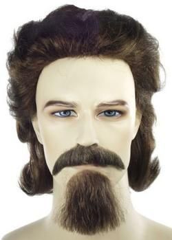 GENERAL GEORGE CUSTER WIG MUSTACHE GOATEE LIL BIGHORN  