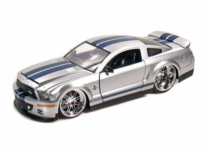 2007 Shelby GT500 KR JADA Bigtime Muscle 124 Scale New In Box SILVER 