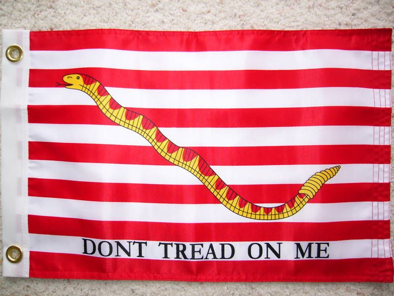 12X18 FIRST NAVY JACK DBL SIDED NYLON TEA PARTY FLAG  