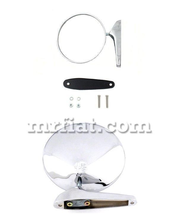 Alfa Romeo Spider Chrome Side View Round Mirror New  