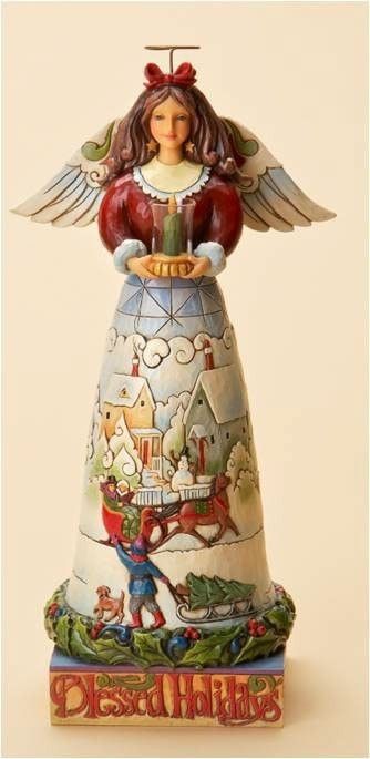 Jim Shore Blessed Be The Merry Of Heart Angel Figurine 4017632  