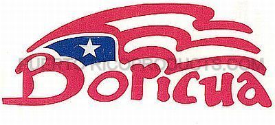 PUERTO RICO BORICUA CAR STICKER, DECAL  