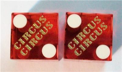 CIRCUS CIRCUS CASINO DICE RENO NEVADA MATCHED NUMBERS 2  