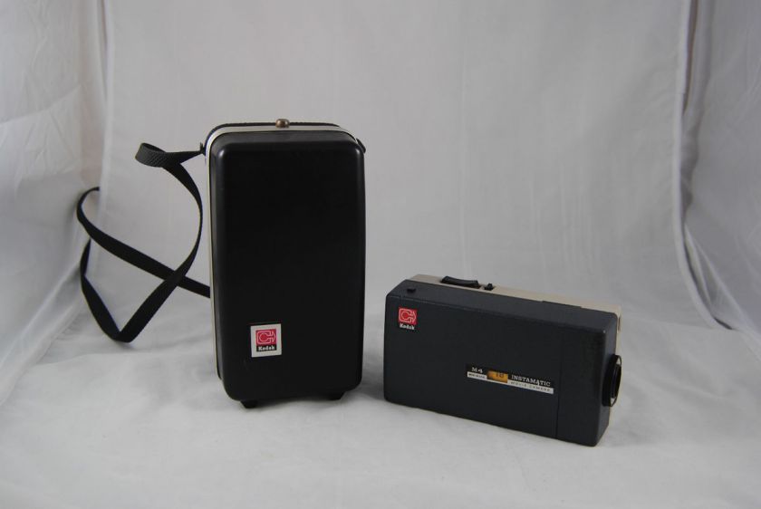 1960s Kodak M4 INSTAMATIC SUPER 8 Movie Camera w/ Original Hard Case 