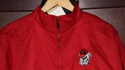 Mens M Red Golf Jacket Cutter & Buck GEORGIA BULLDOGS  