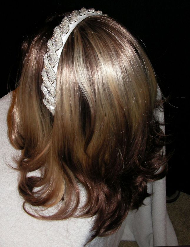 First Communion   Rhinestones and Beads   Headband  