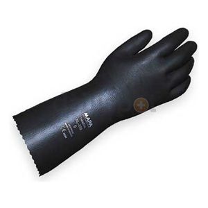 Chemical Protective NEOPRENE GLOVES SIZE 8 Black  