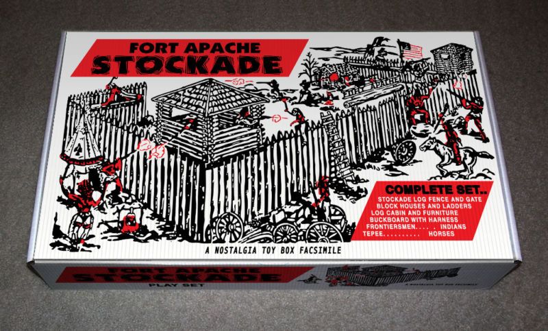 Marx Fort Apache Stockade Play Set Box  