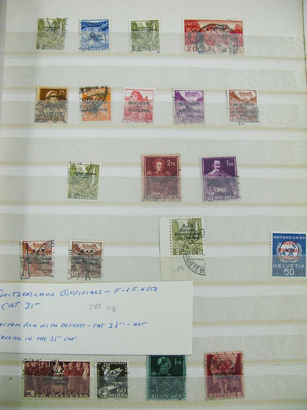 Switzerland Stamps Mint And Used Collection In Minkus Album  