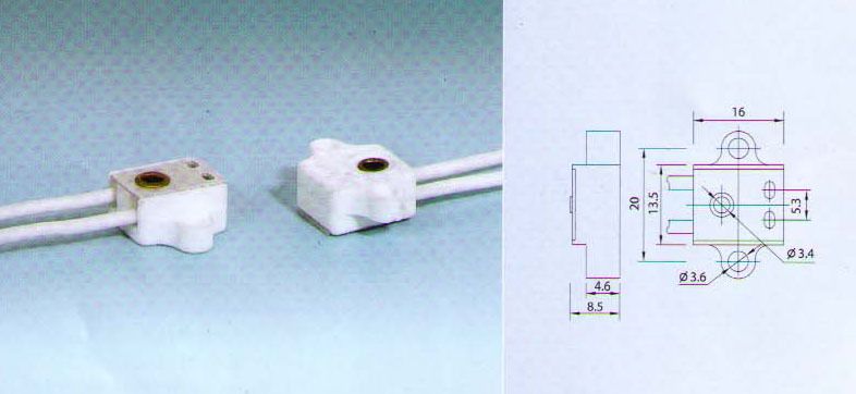 Square base Socket, G4 GX5.3 GY6.35 Lamp Holder k505e  