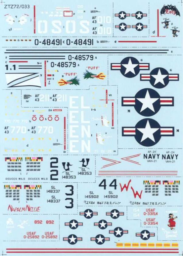 Zotz Decals 1/72 GUNSHIPS OVER VIETNAM Spooky Neptune  