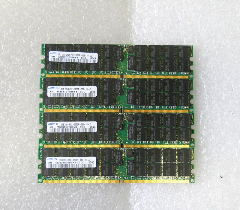 Samsung 8GB (4x2GB) Server Memory PC2 3200R M393T5750BY3 CCC  